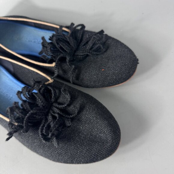 Rothy's Merino Tassel Loafers, Limited Edition in Black, Size 9 - Picture 11 of 13